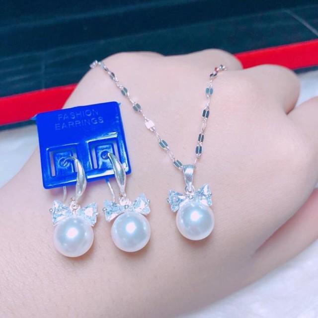 BỘ TRANG SỨC NƠ TRAI DÂY PHAY ĐẸP -