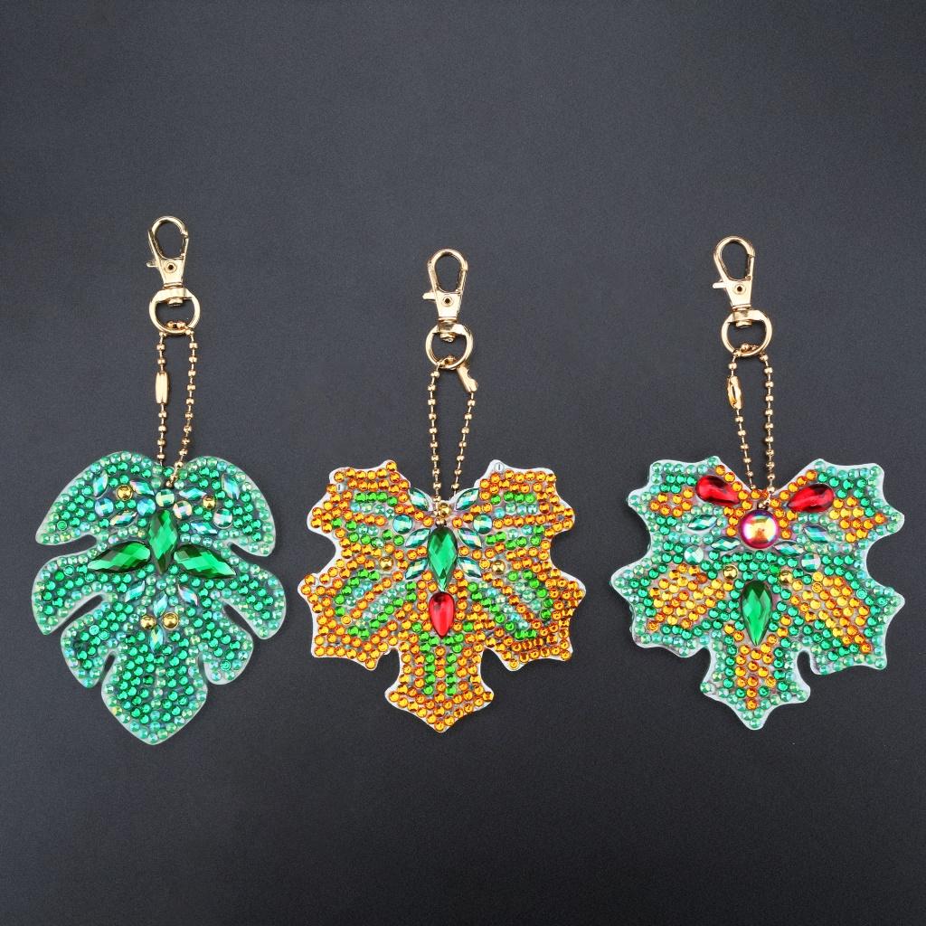 Full Mũi Khoan Hình Dạng Đặc Biệt Tranh Gắn Đá Móc Khóa Móc Khóa Mặt Dây Chuyền Decors