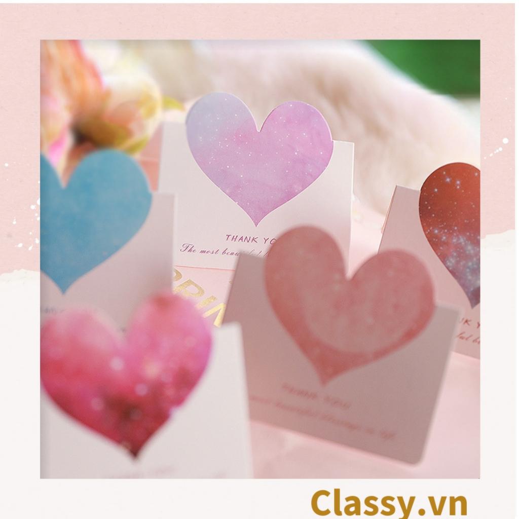 Thiệp dễ thương Classy chúc mừng 8-3, 20-11, Sinh Nhật, Lễ, Tình Yêu in hình trái tim Q1305