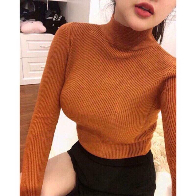 _ áo len gân cổ 3p chất lượng cao
