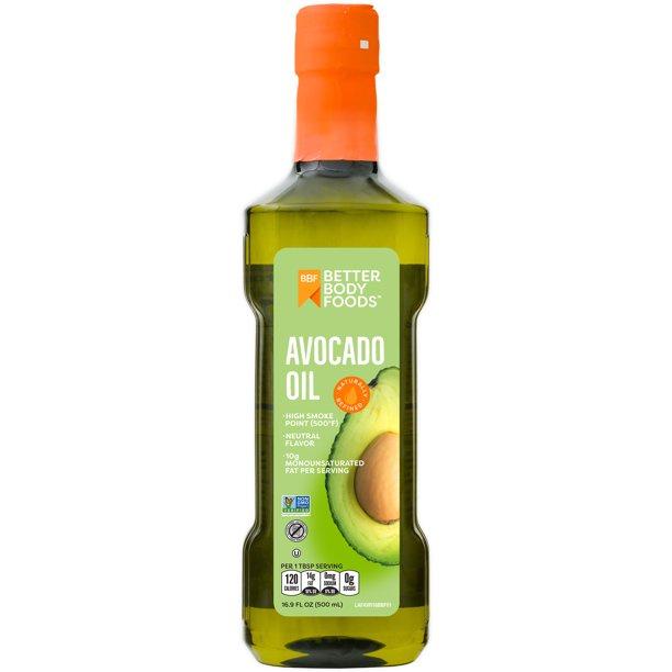 DẦU QUẢ BƠ AVOCADO NGUYÊN CHẤT BetterBody Foods Pure Avocado Oil, NonGMO, 500ml (16.9 oz)