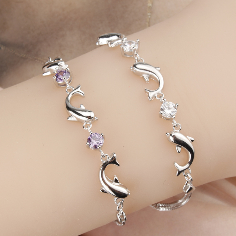 Lắc tay nữ thời trang cá heo LT48