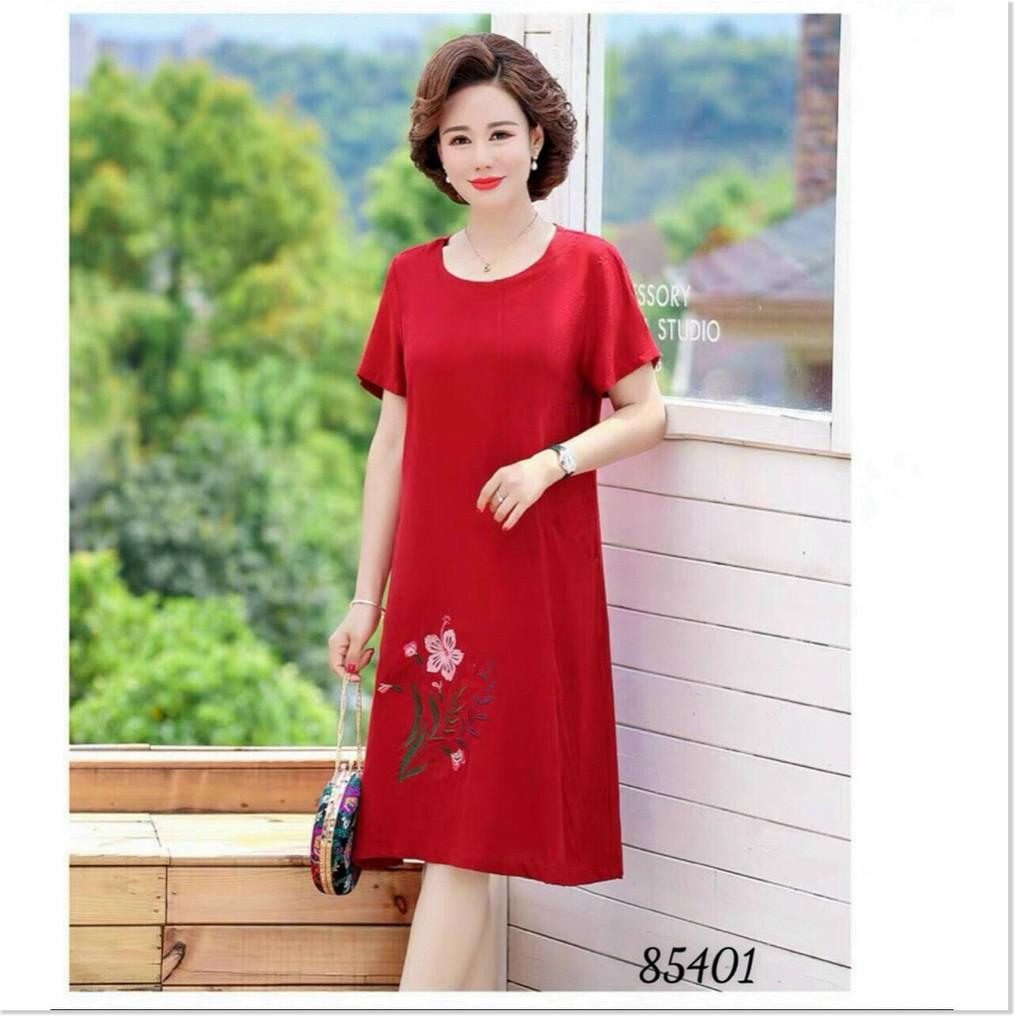 ĐẦM THÊU HOA,HỌA TIẾT TRƠN NHƯNG KHÔNG KẾM PHẦN SANG TRỌNG KHÁNH AN STORE