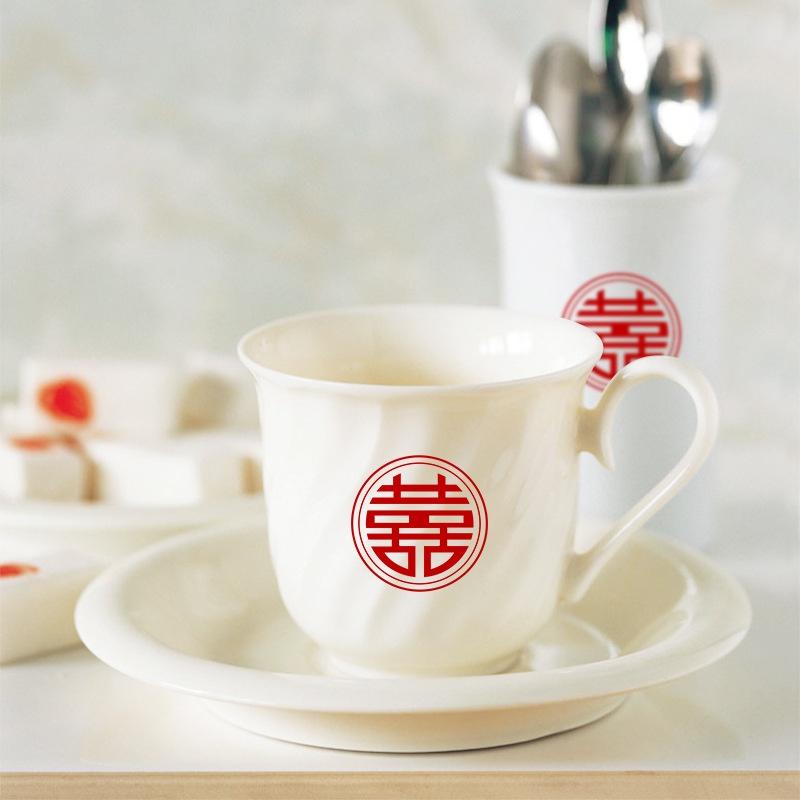 Bộ 50 Decal Chữ Hỷ Dán Trầu Cau, Trái Cây, Vật Dụng Trang Trí Đám Cưới
