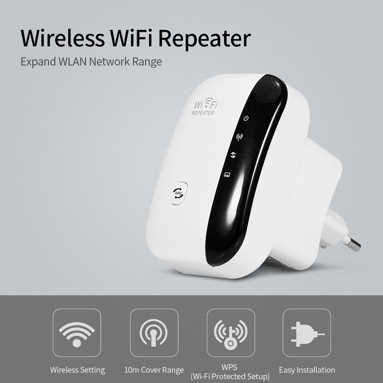 WiFi Signal Amplifier Wireless Repeater 300M WiFi Repeater WiFi Range Extender for Home Office US Plug