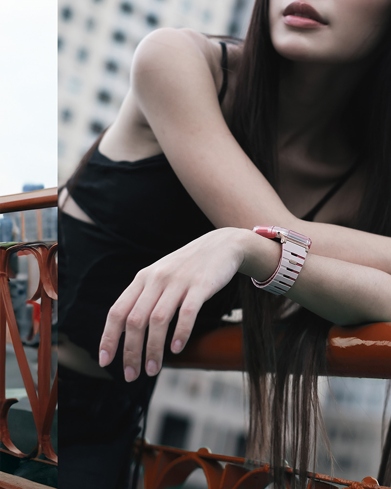 Dây Đồng Hồ Cho Apple Watch SKINARMA GEMINI Size 42/41/40mm Phối 2 Tông Màu Nổi Bật Khóa Nam Châm Liền Mạch Hàng Chính Hãng