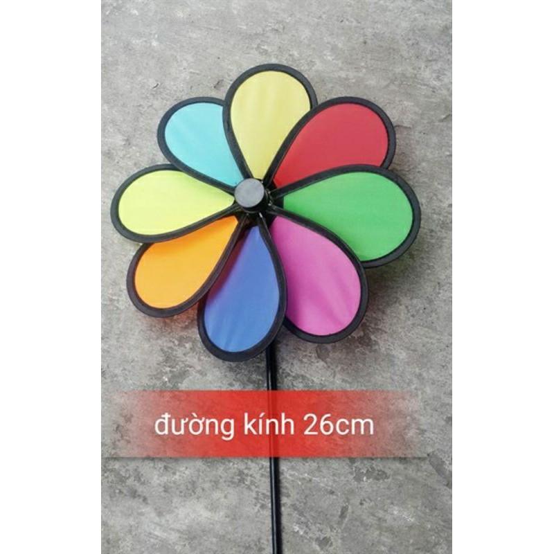 Chong chóng cầu vồng vải 8 cánh đại ( đường kính 50cm) - SP349260