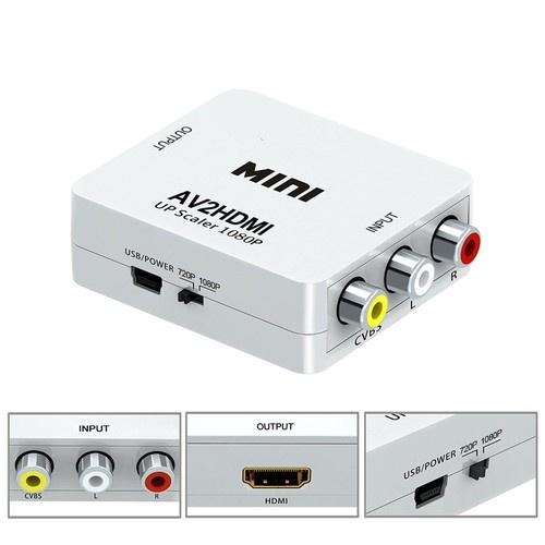 Bộ Chuyển Đổi, Bộ Chuyển AV Sang HDMI, Chuyển Từ Cổng Av Ra Cổng Hdmi chuẩn Full HD 1080P