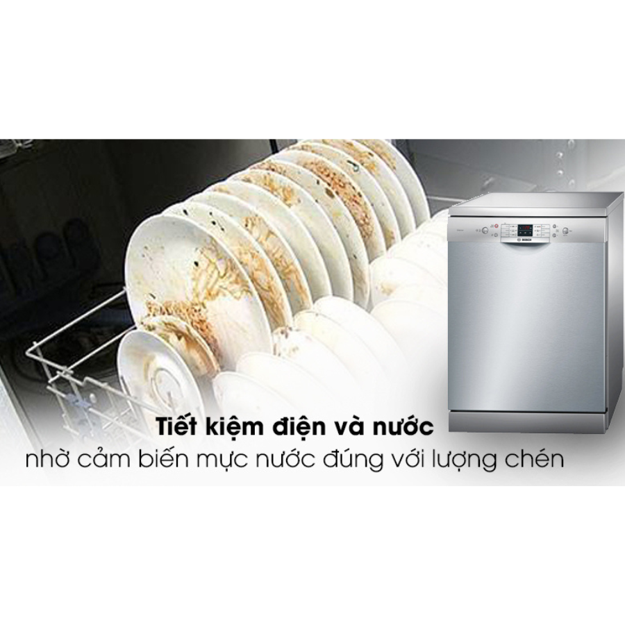 Máy rửa chén độc lập Bosch HMH.SMS63L08EA (Series 6) - 12 bộ - 6 chương trình rửa - Hàng chính hãng