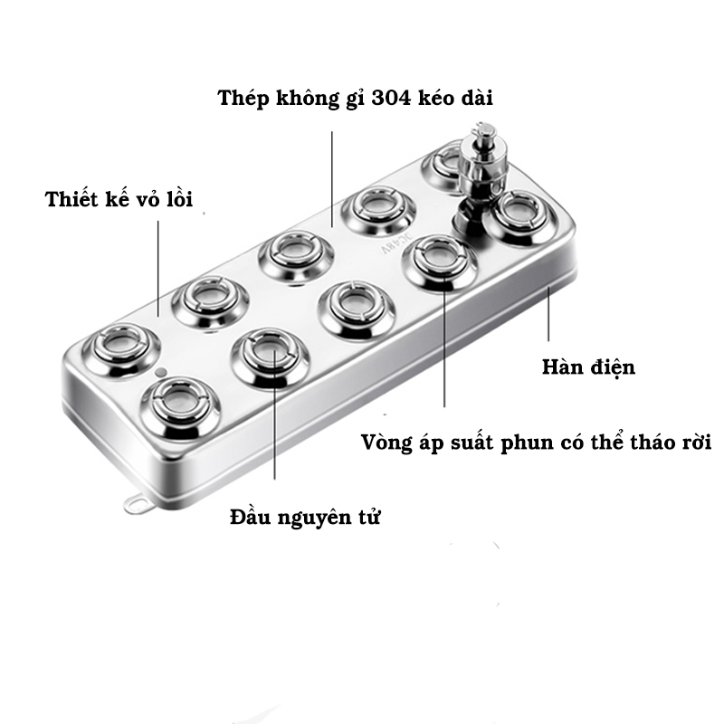 Vỉ Tạo Ẩm 10 Mắt 300W (Không Nguồn)