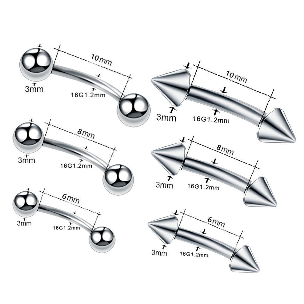 20/Set Jewelry 16G for Belly Nose Lip Eyebrow