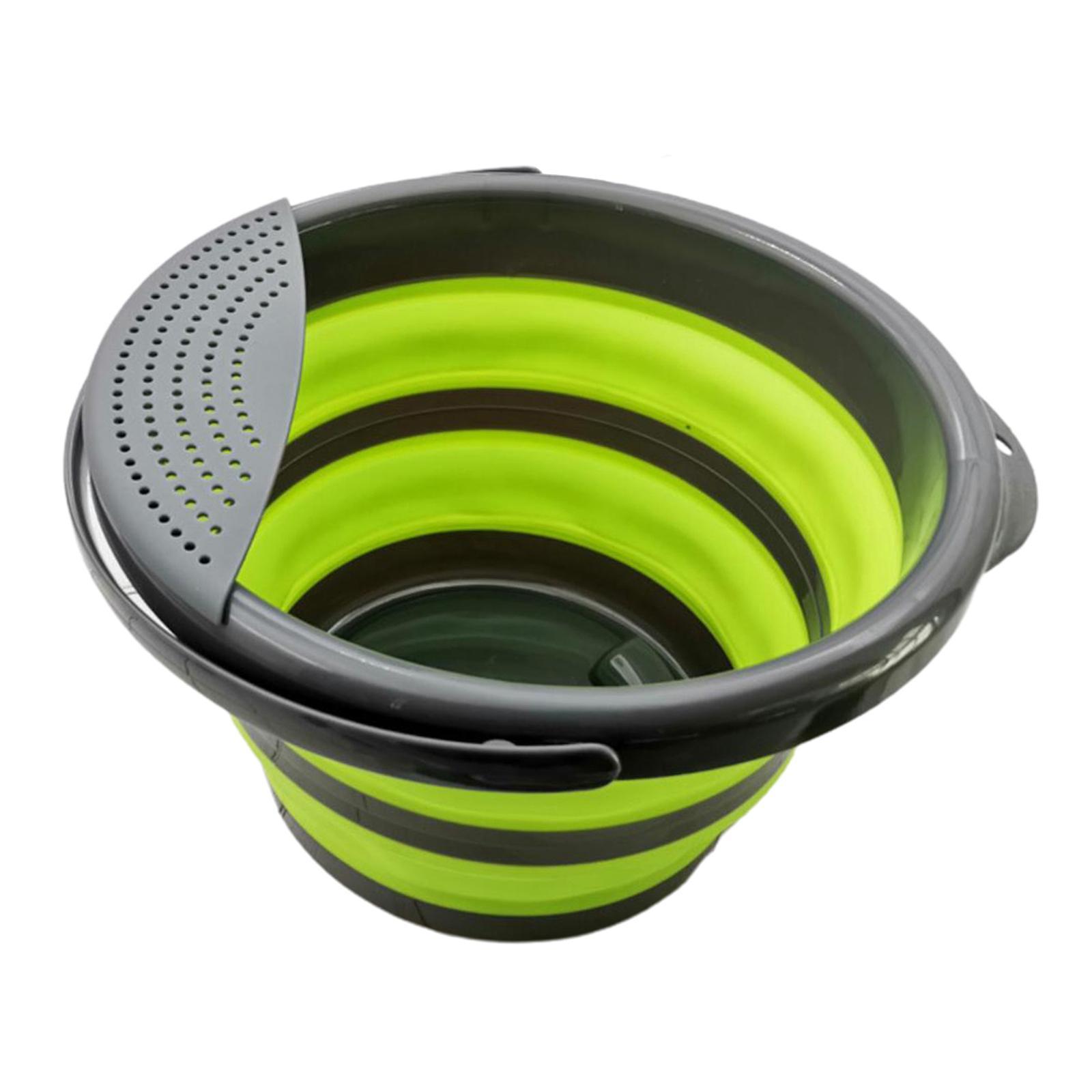 Collapsible Bucket Compact Storage Folding Kitchen Fishing Water Pail 5L