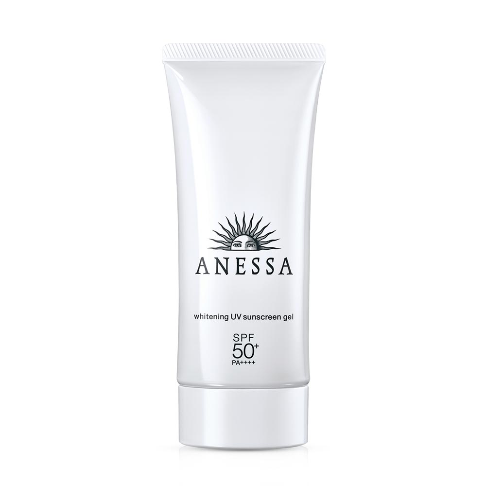 Bộ Đôi Sữa Chống Nắng Dưỡng Trắng, Dịu Nhẹ Da Anessa Kèm Hộp Quà (Whitening UV Sunscreen Gel 14719 90g + Perfect UV Sunscreen Mild Milk 14707 20ml + Anessa Box)