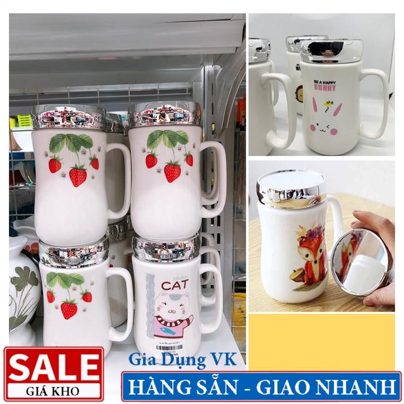 Ly Sứ Nắp Gương Soi Hàn Quốc - Nhiều Hình