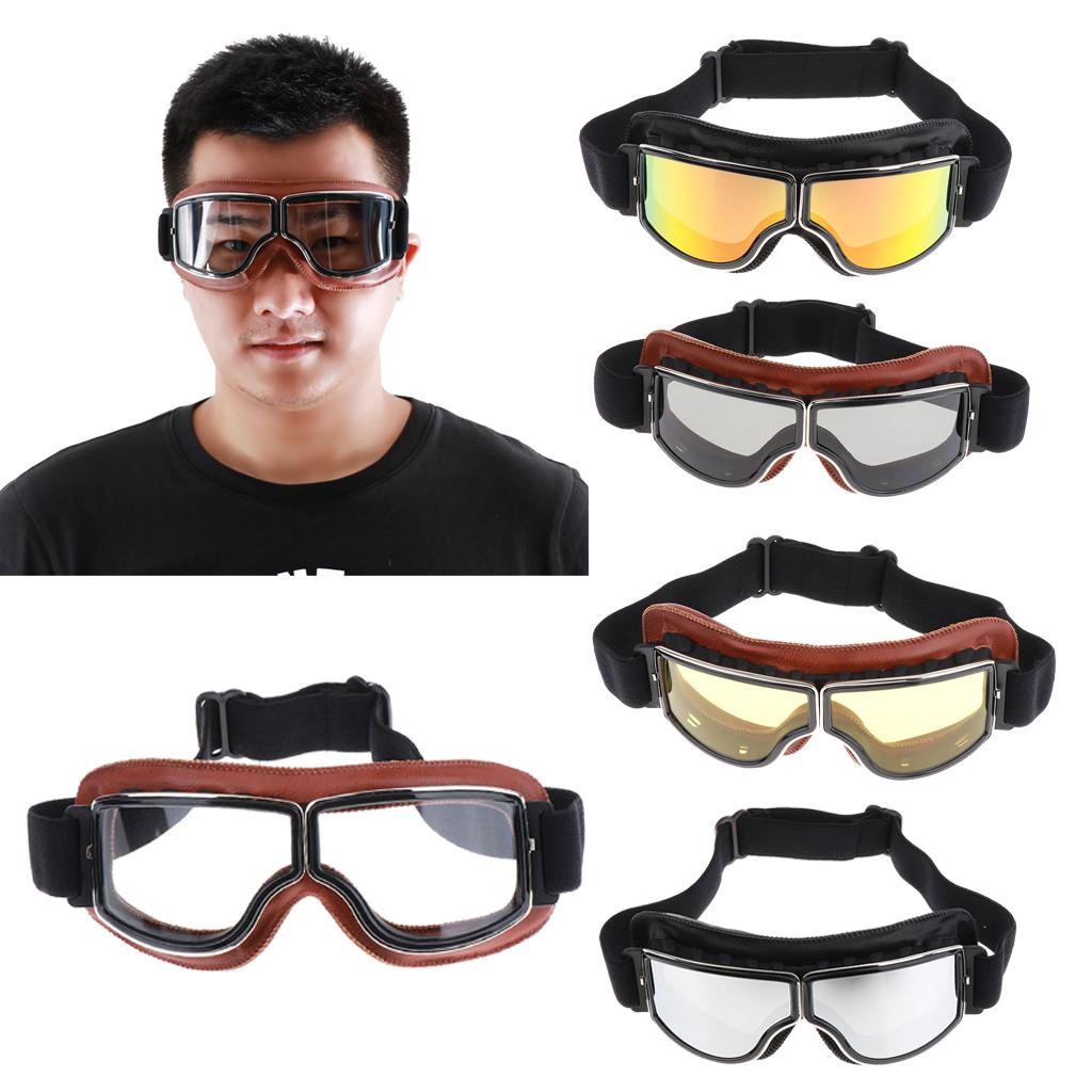 Vintage Leather Goggles  Glasses  Driving Motorcycle Cruiser #1