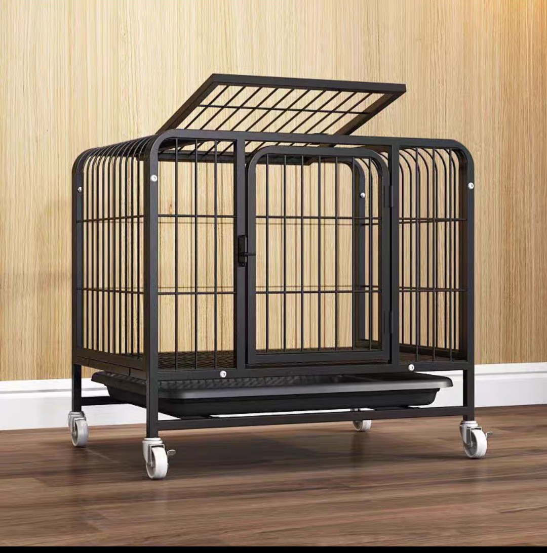 Chuồng Chó Nan Ống Nan Dày 2 Màu Đen Và Trắng Dành Cho Chó Dưới 8kg