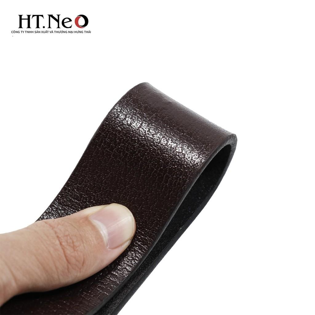 Dây lưng nam - dây lưng da HT.NEO da trâu nguyên miếng, mặt khóa cực sang trọng, chống xước, chống hoen gỉ