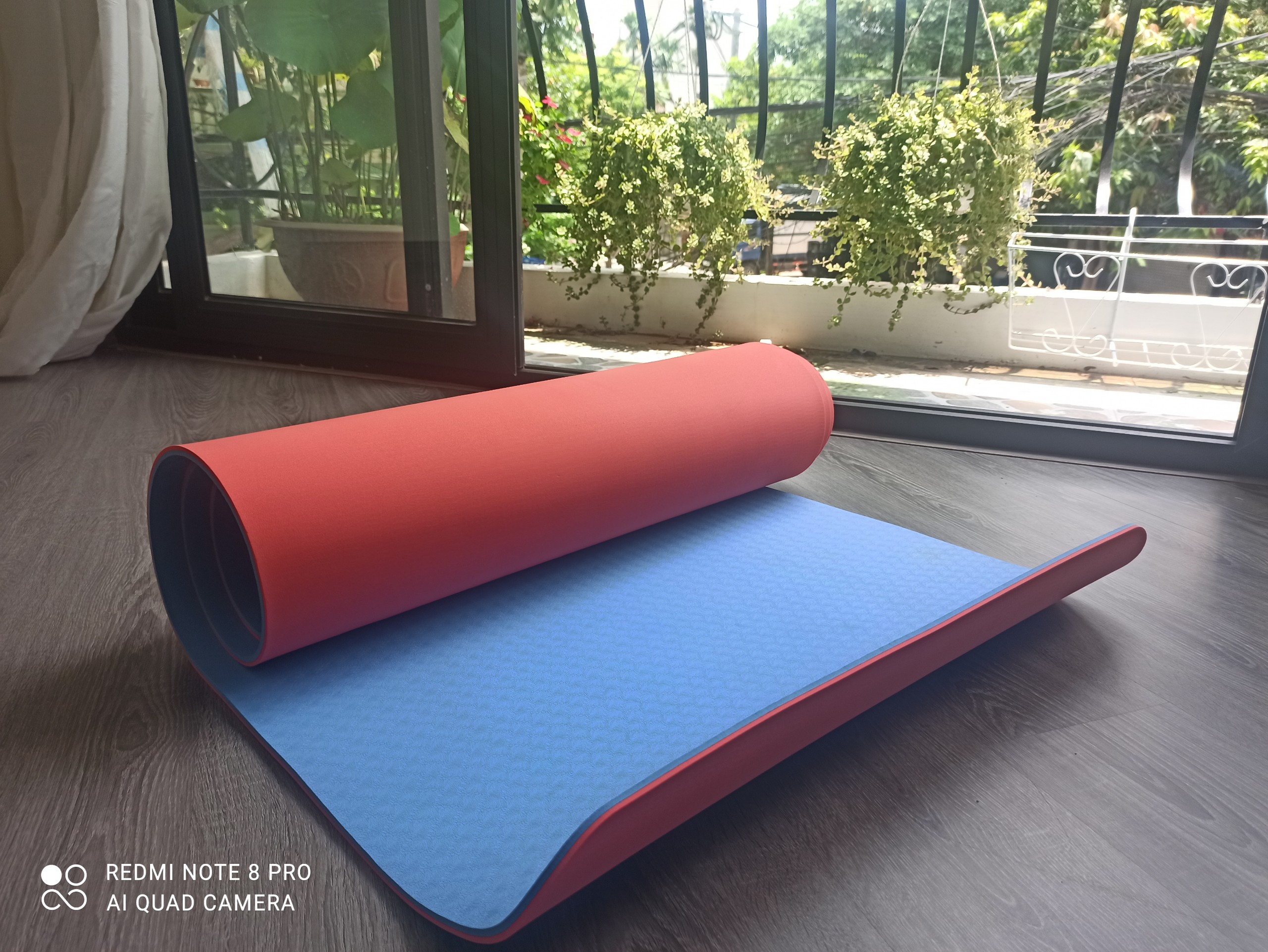 Thảm yoga TPE 2 lớp kích thước 183*61 độ dày 6mm