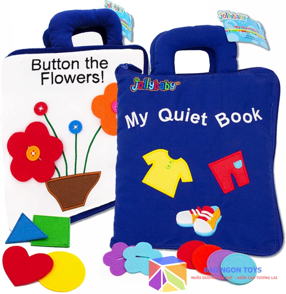 SÁCH VẢI KỸ NĂNG QUIET BOOK RÈN LUYỆN CÁC KỸ NĂNG VẬN ĐỘNG TINH VÀ GIÚP BÉ HỌC TIẾNG ANH - SV73