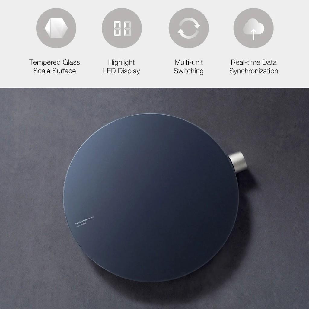 Cân Điện Tử Thông Minh Bluetooth HOTO Điều Khiển Qua APP Mijia Độ Chính Xác Cao 0.1g Phạm Vi Cân 1-3000g
