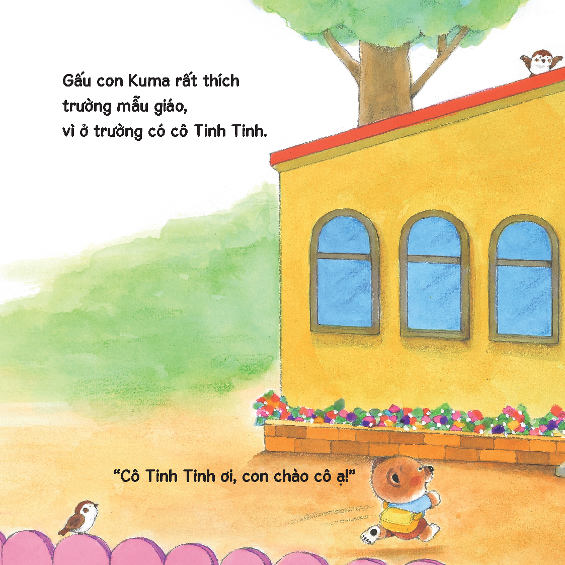Sách - Dtpbooks - Trường mẫu giáo vui nhộn - Sách tranh ehon Gấu con Kuma - Những chuyện nhỏ hàng ngày