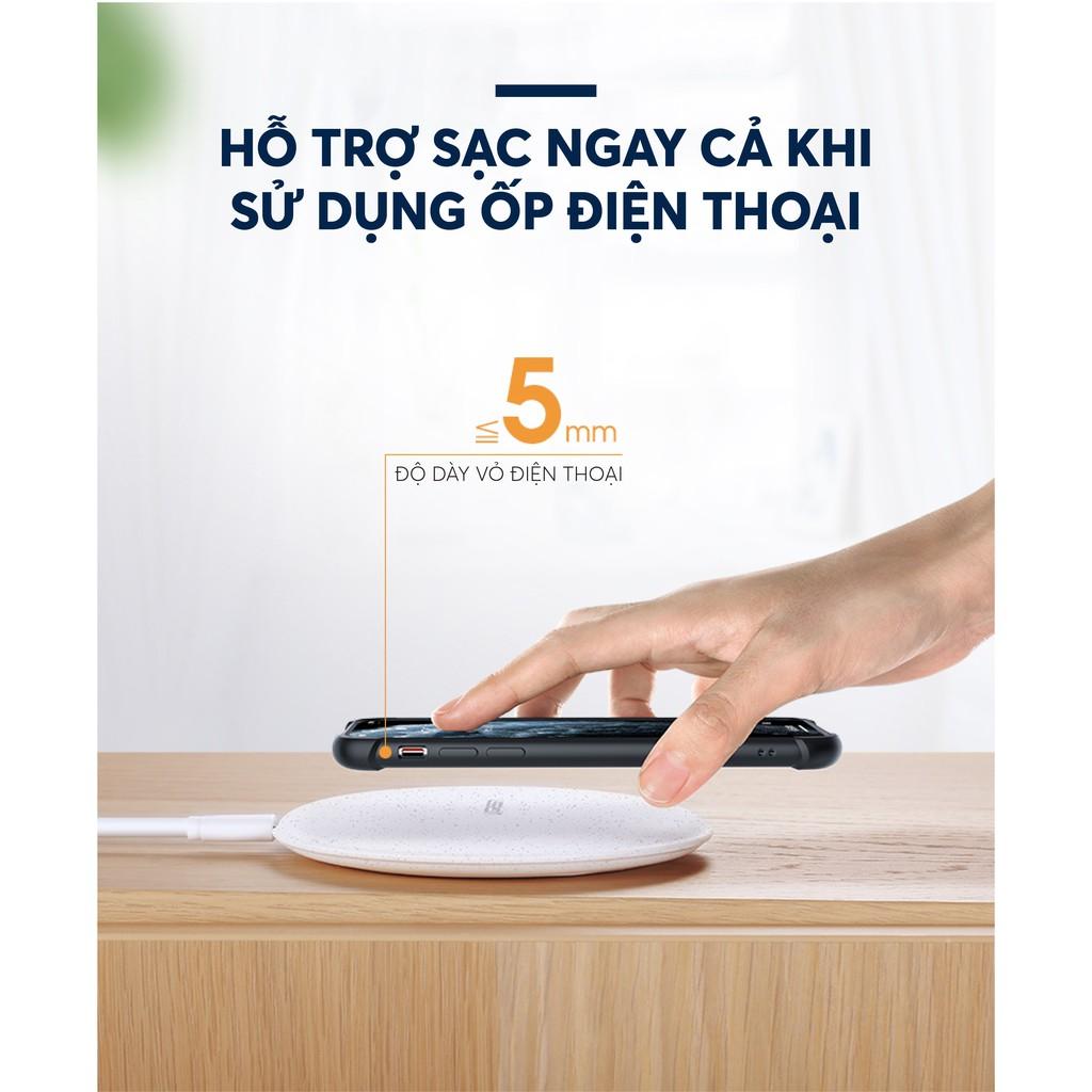 Sạc không dây công nghệ Qi 10W UGREEN 60112, sử dụng cho các dòng điện thoại iPhone - Hàng chính hãng