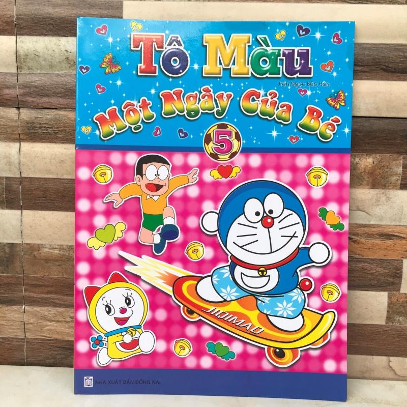 tập tô màu doraemon một ngày của bé