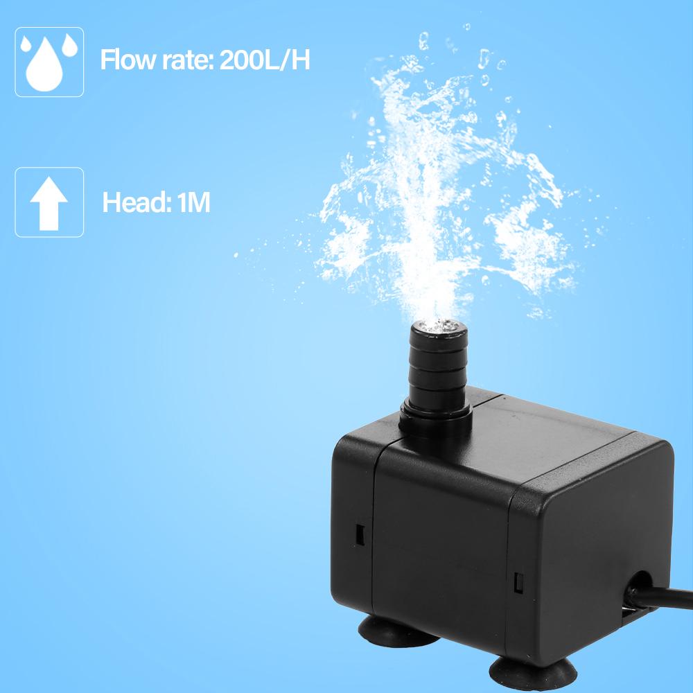 Máy bơm nước USB không chổi than mini thích hợp cho đài phun nước chìm, ao, hồ cá và bể cá