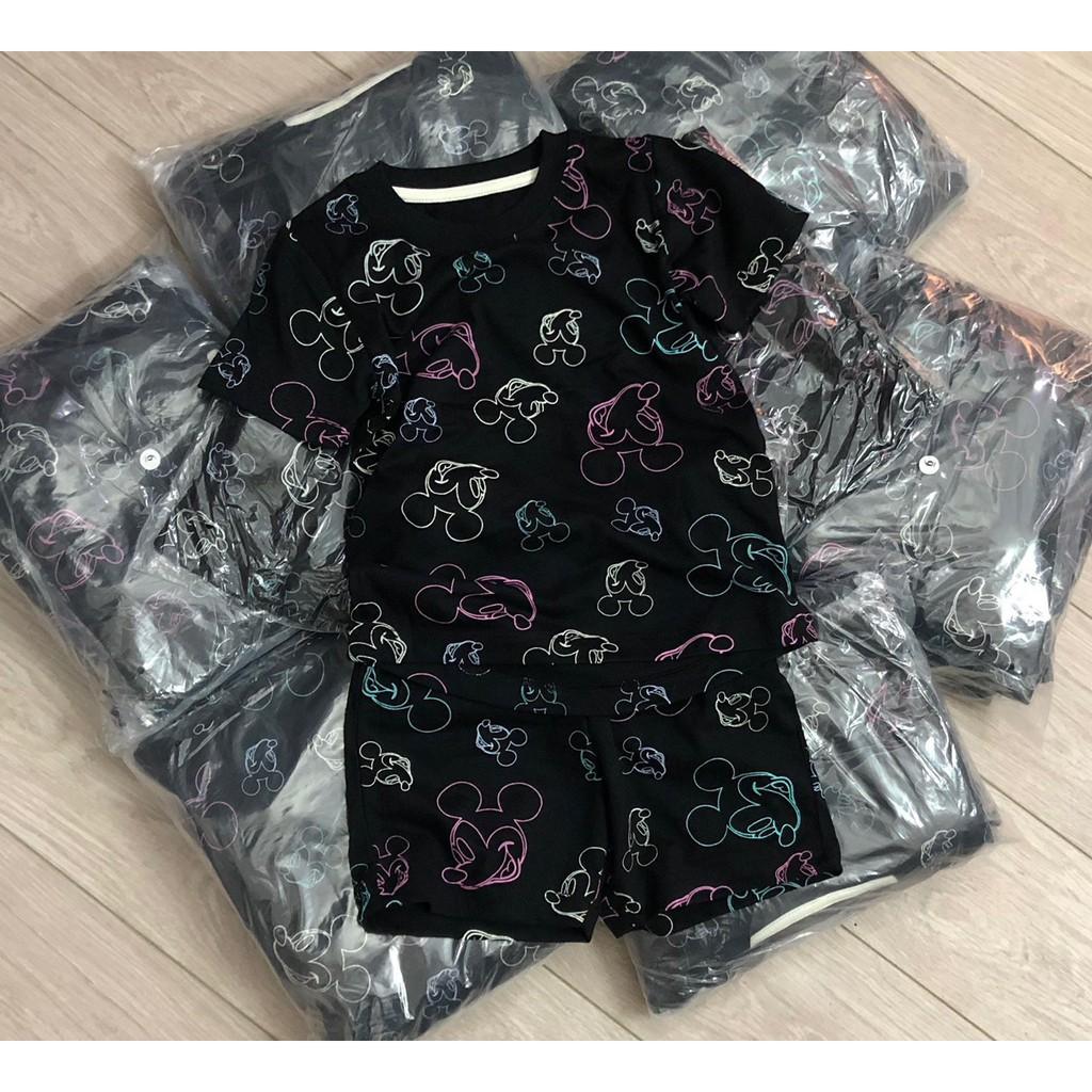 Bộ cộc tay hoạ tiết Mickey 3D