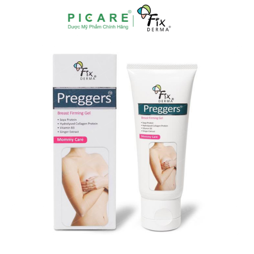 Fixderma Gel Dưỡng Ẩm Giúp Ngực Săn Chắc Sau Sinh Preggers Breast Firming Gel 60g