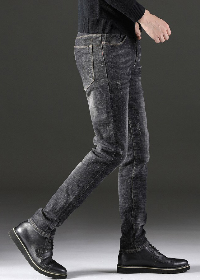 Quần Jeans Nam Dáng Ôm Cào Nhẹ DENXUOC97