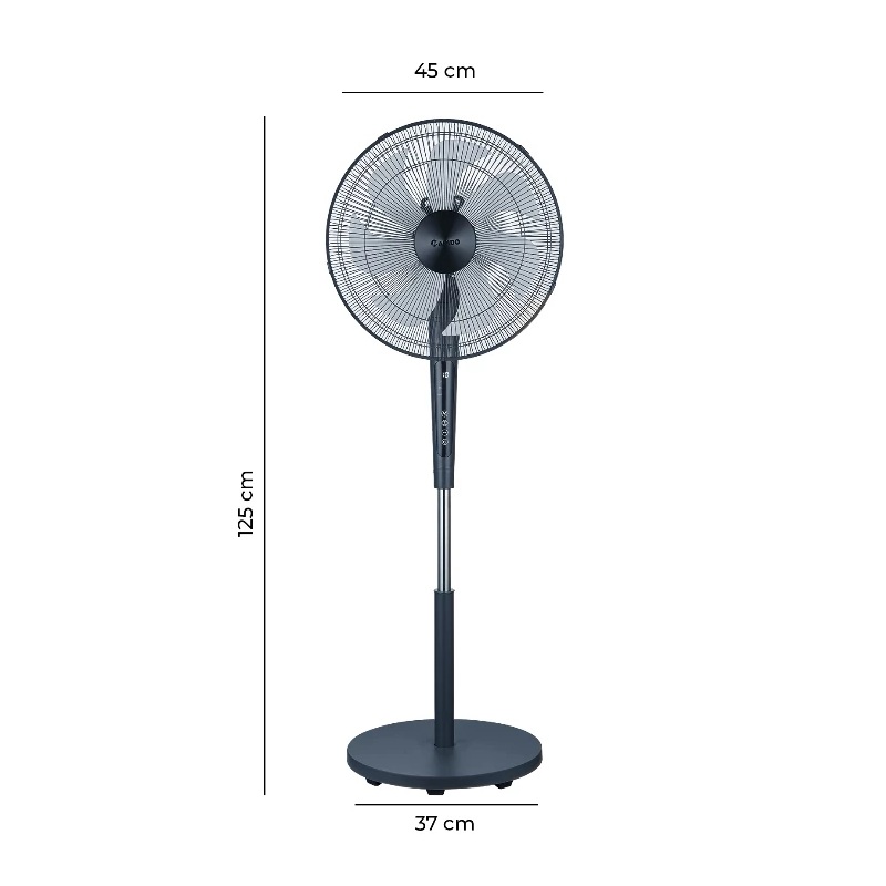 Quạt đứng Rapido RWF – 45SGD có điều khiển từ xa, hẹn giờ, công suất 55W, bảng điều khiển cảm ứng - Hàng chính hãng