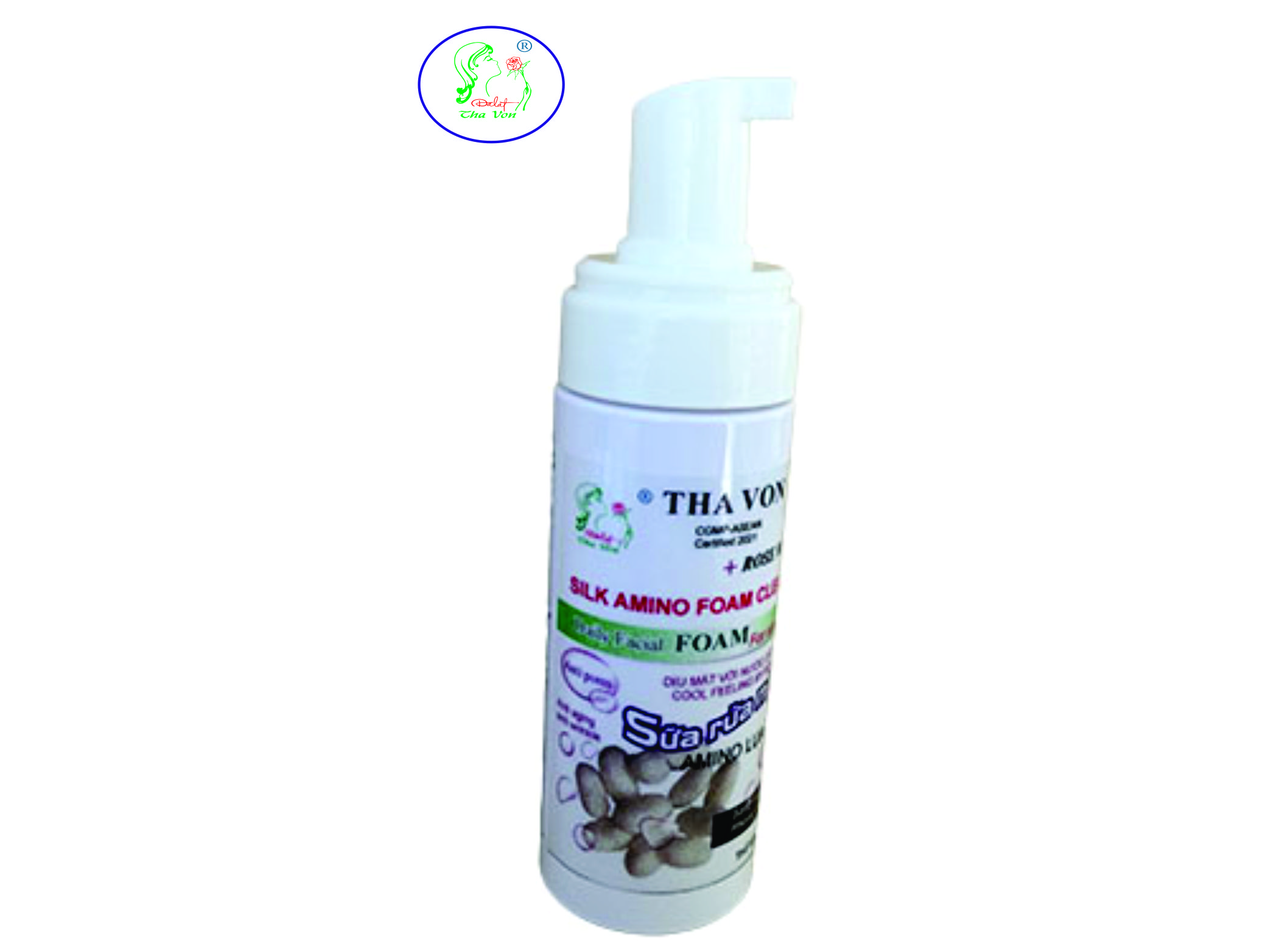 Sữa Rửa Mặt Amino Lụa Tơ Tằm Tha Von 150 ml tẩy nhẹ và sâu giúp da tươi khỏe , sáng rực rỡ , làm mờ vết nhăn da , se khít lỗ chân lông , phòng lão hóa 