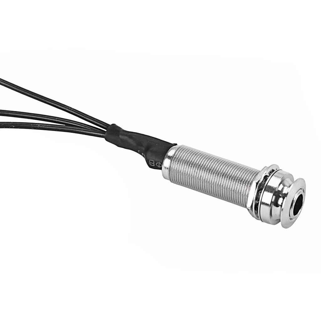 Piezo Pickup 3 Transducer 6.35mm for Guitar Ukulele Mandolin Banjo