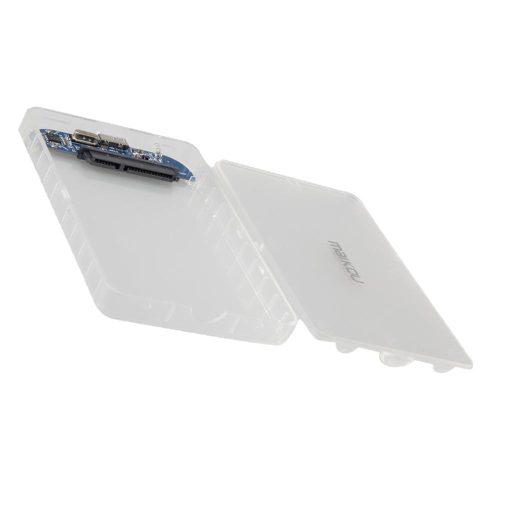 2.5inch USB 3.0 HDD SATA External Hard Drive Disk Enclosure Case Tool-free#2