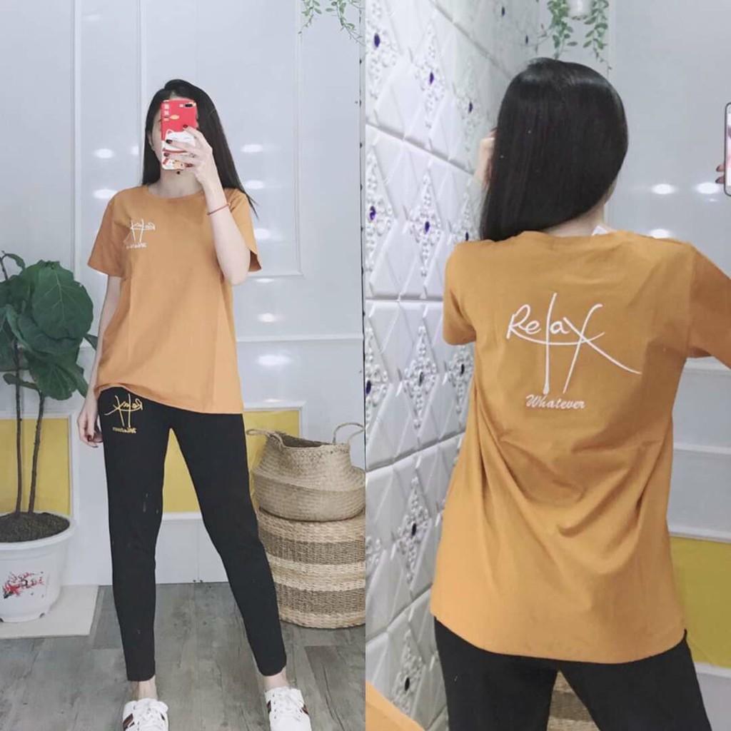 (Khai trương bán giá vốn) { Có Bigsize tới 85kg} Bộ thun nữ đồ mặc nhà chất vải cotton co giãn