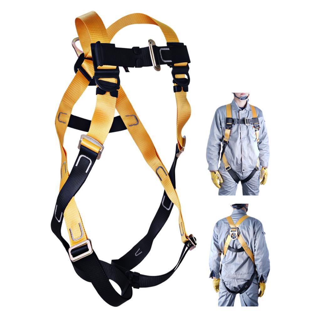 22KN Polyester Rock Climbing Mountaineering Full Body Safety Harness