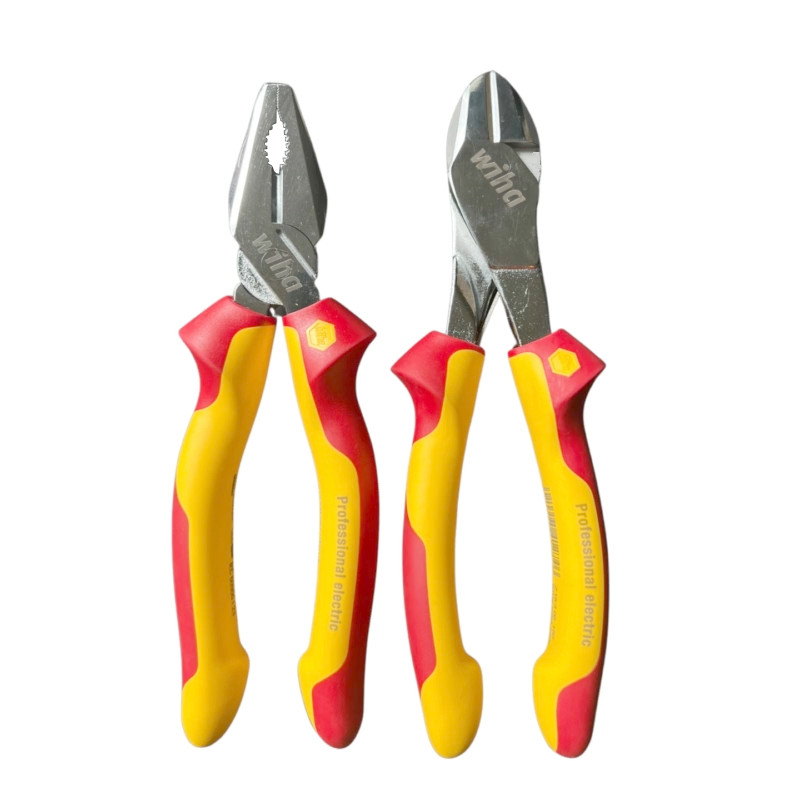 Bộ 2 Kìm Wiha cách điện 1000V 41274 & 26708 chuyên nghiệp