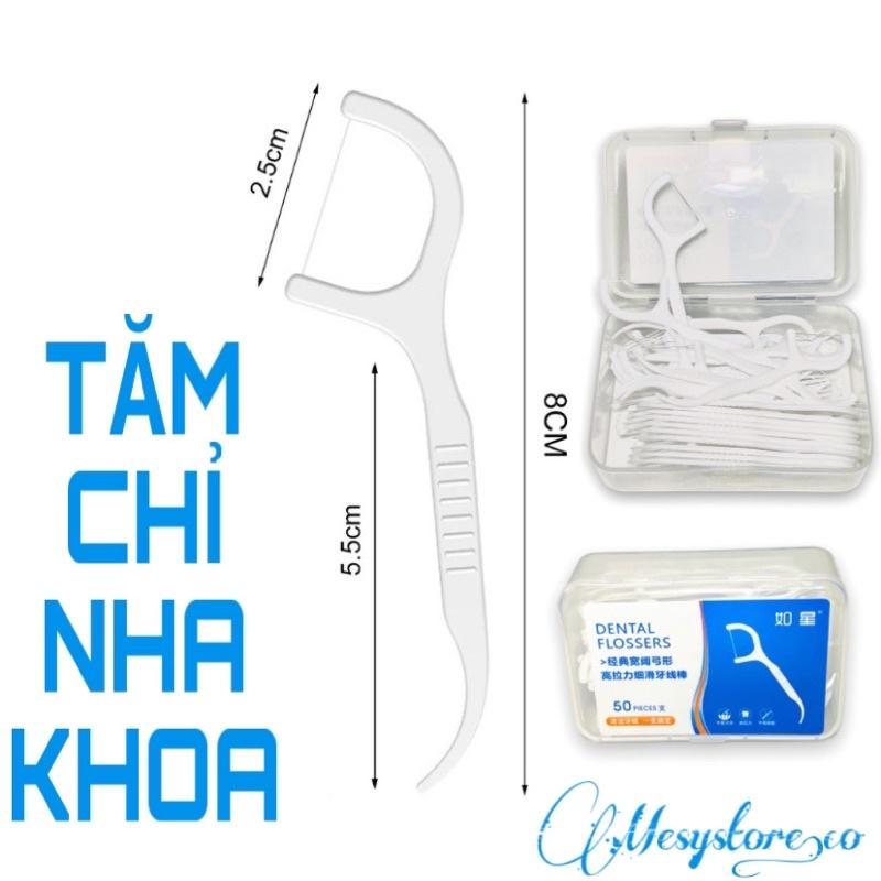 Combo 3 Hộp Tăm Chỉ Nha Khoa Dental Flossers (1 hộp 50 cái