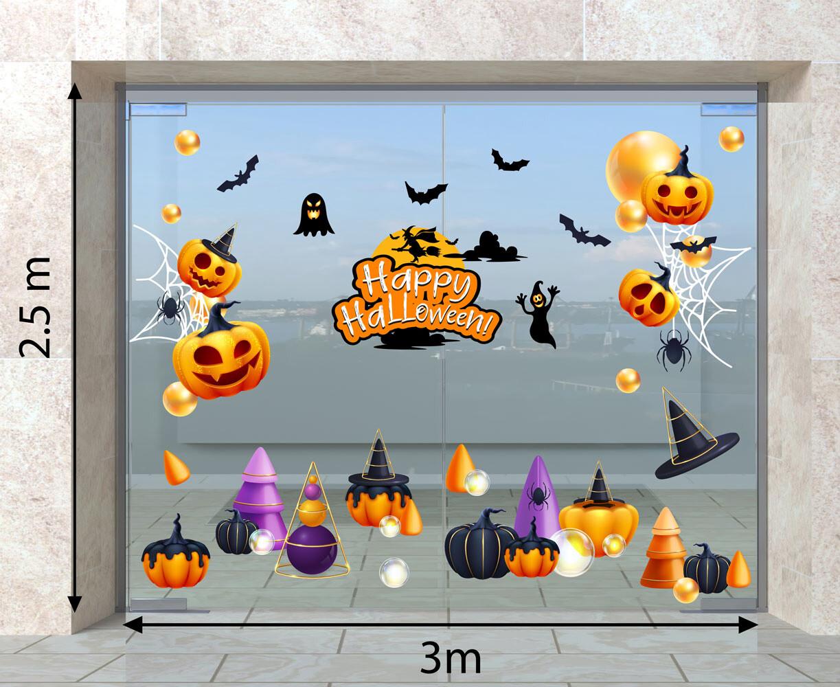 DECAL TRANG TRÍ HALLOWEEN 2023  COMBO SỐ 37