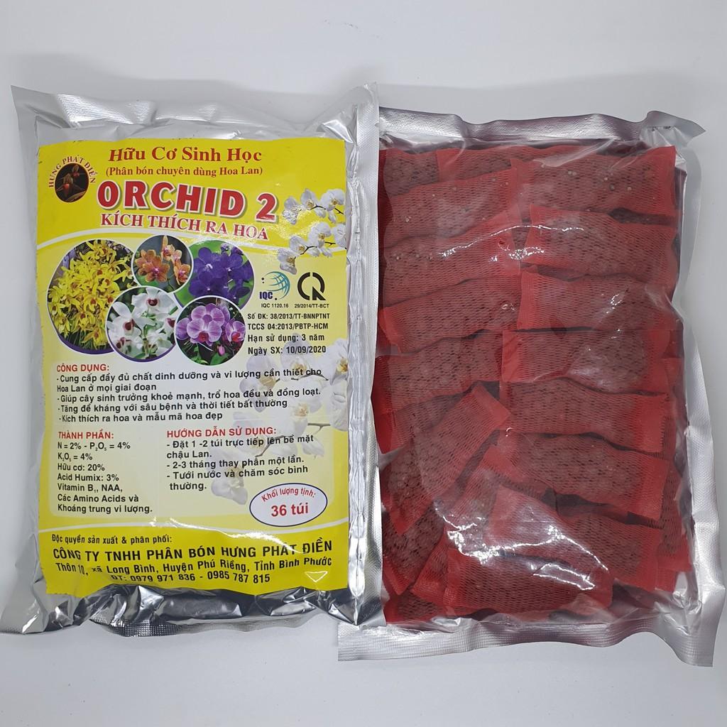 Phân tan chậm túi lưới Orchid 2 Kích thích ra hoa, 1 gói 36 túi