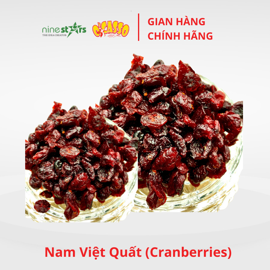 (Canberries) Nam Việt Quất sấy dẻo 100% nhập khẩu Canada _ thương hiệu O'Casso_có nhiều vitamin và các khoáng chất thiết yếu.  Hộp 80g