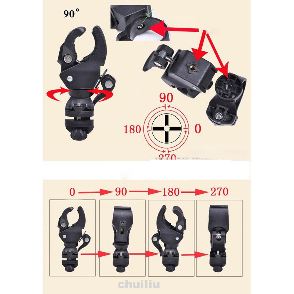 Giá Đỡ Đèn Pin 90 Độ Gắn Tay Cầm Xe Đạp Tiện Lợi