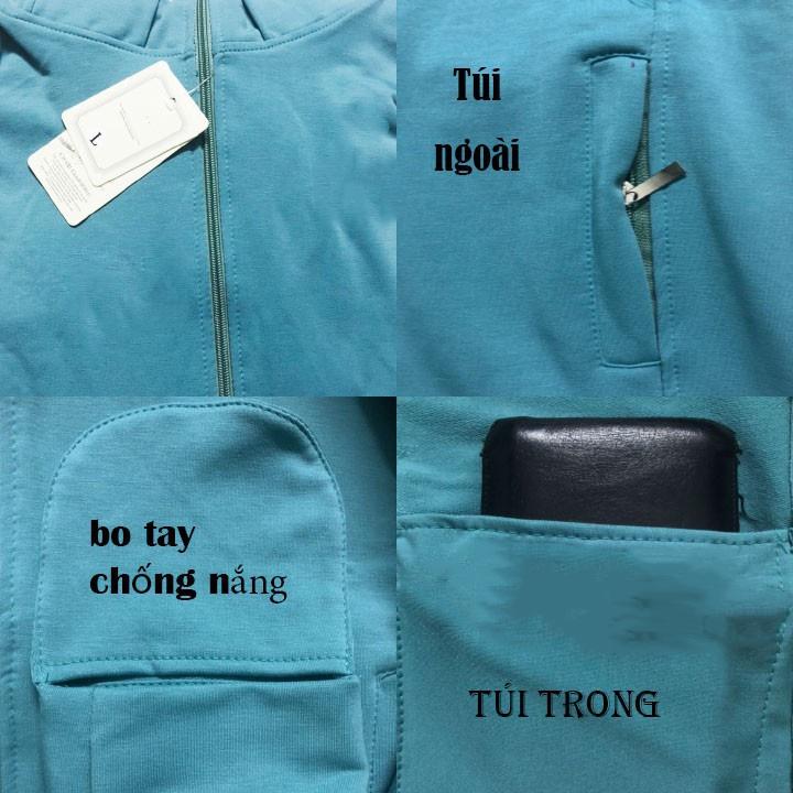ÁO KHOÁC NỮ CHỐNG NẮNG CAO CẤP, CÓ TÚI TRONG VẢI COTTON MỊN MÁT- AOKHOACNU217