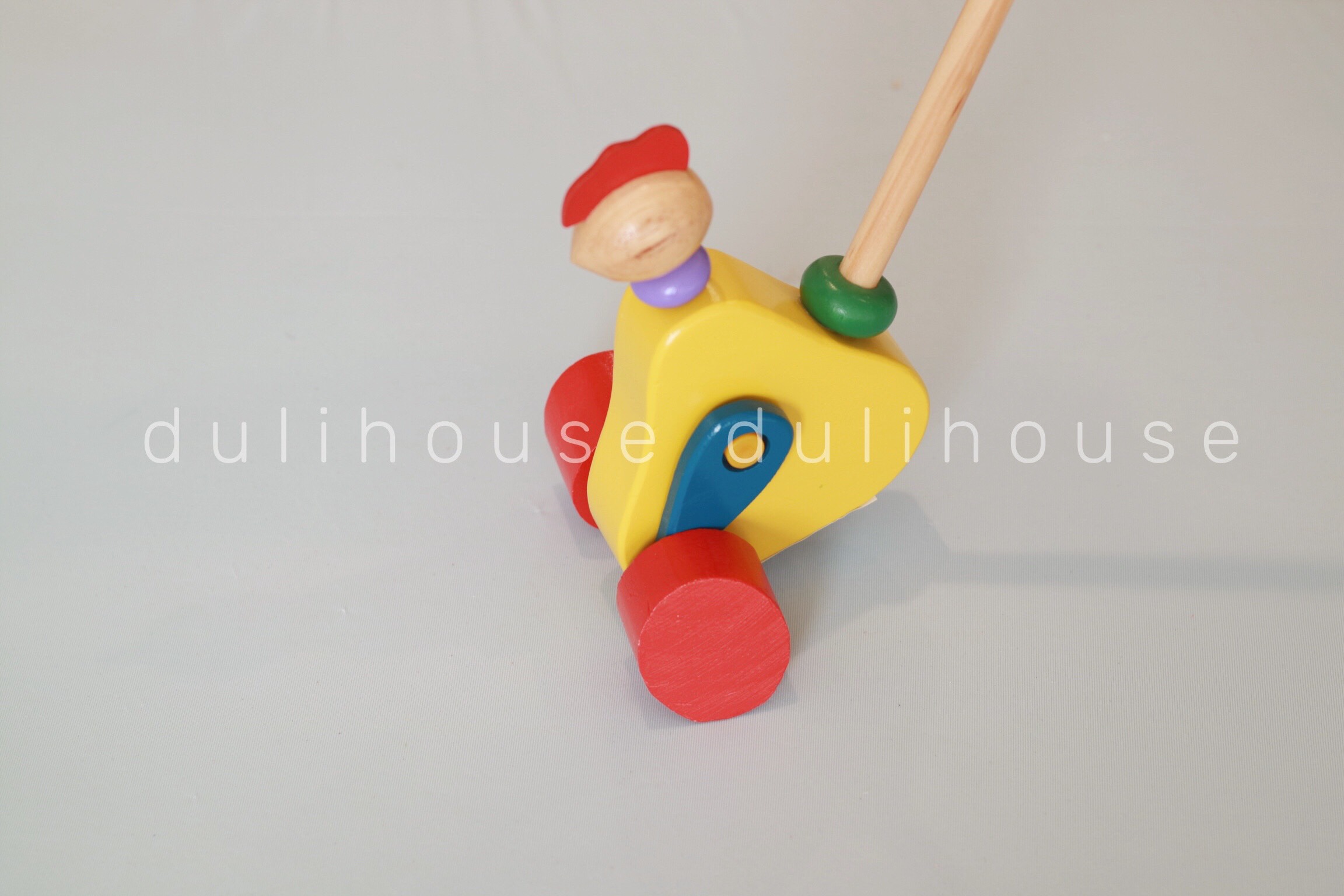 Đồ chơi đẩy tay hình chú gà con bằng gỗ kích thích khả năng vận động cho bé - Sản xuất tại Việt Nam