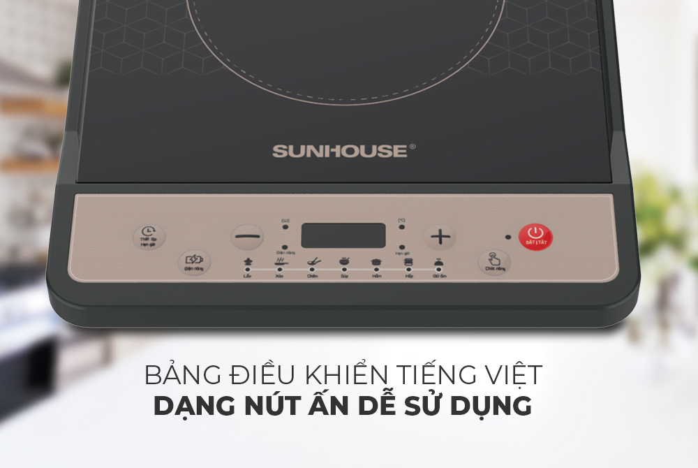 Bếp từ đơn SUNHOUSE SHD6160 - Hàng chính hãng, kèm nồi lẩu