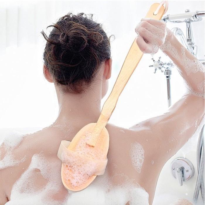 Bàn Chải Tắm Tạo Bọt, Tẩy Da Chết Body, Gậy Chà Da Khi Tắm Massage Body Cực Đã - Loại Tháo Rời (Chọn Loại) (Xả Hàng)