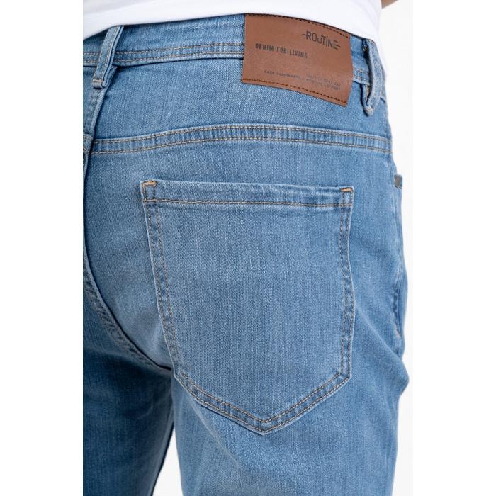 QUẦN JEAN NAM TRƠN FORM SLIM XANH ĐẬM và XANH NHẠT - 10F22DPA002 | LASTORE MENSWEAR