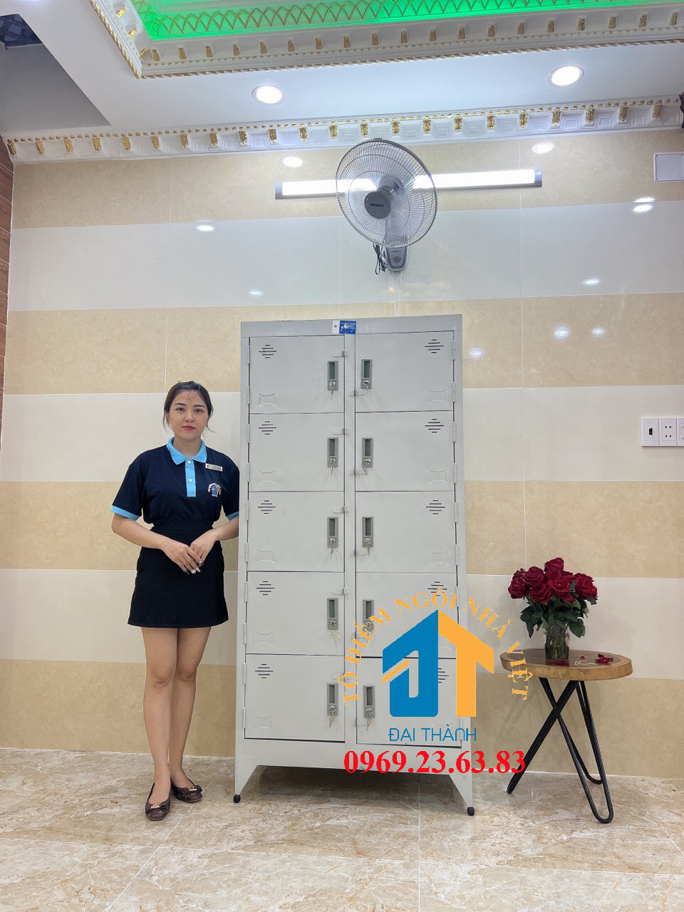 Tủ hồ sơ văn phòng 10 cửa tĩnh điện Đại Thành giá cực rẻ