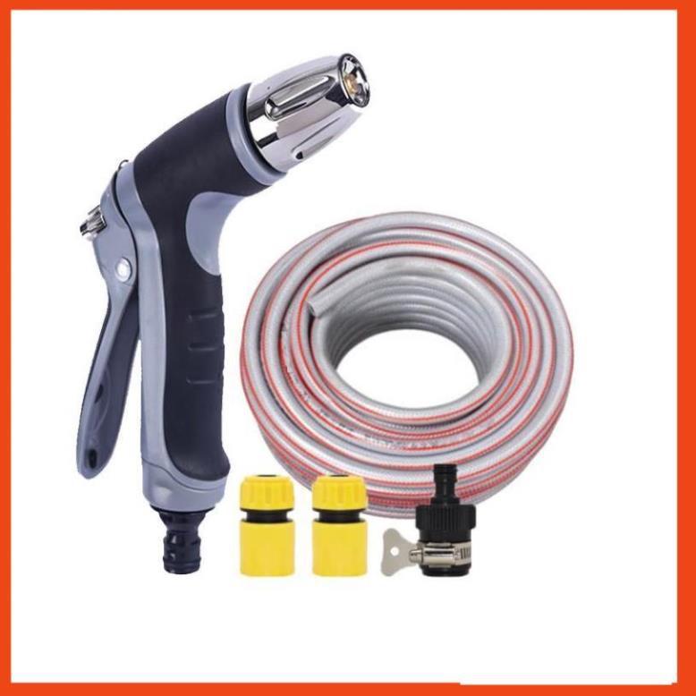 Bộ dây và vòi xịt rửa xe tưới cây tăng áp 3-5m  206817